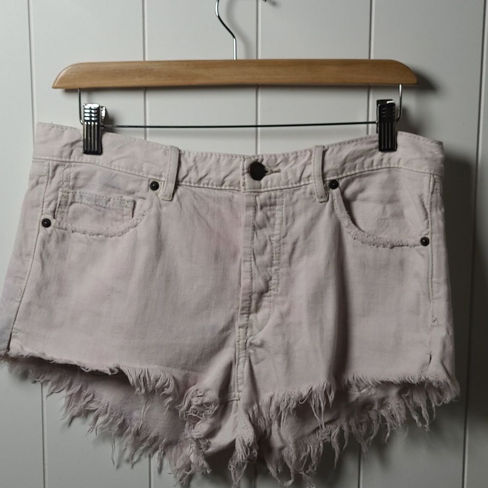 We the Free Shorts Free People Womens Size 27 Tie Dye Distressed Hem Summer